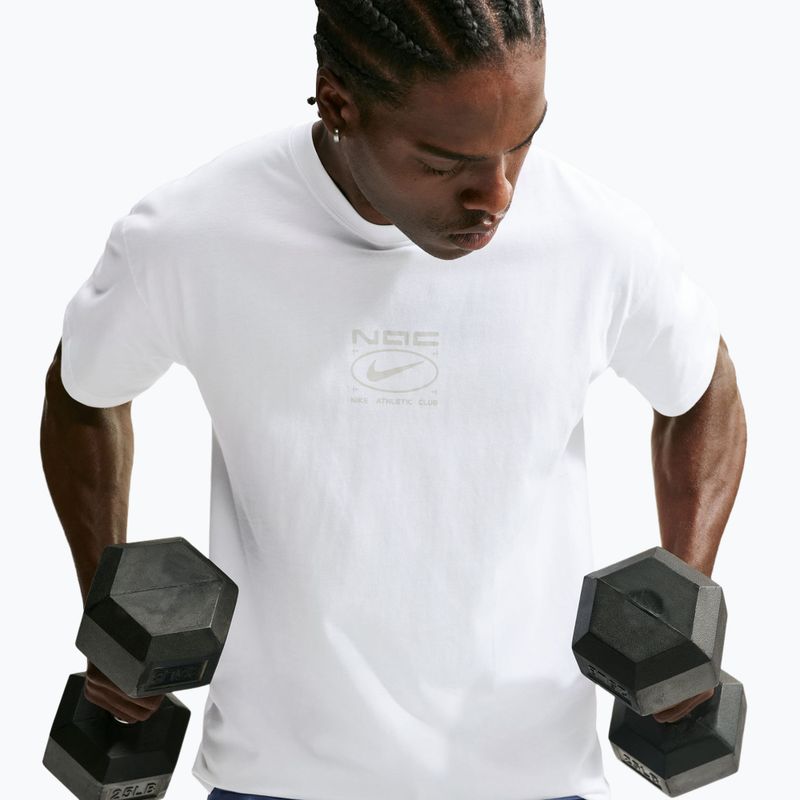 Men's training shirt Nike N.A.C. white/ight smoke grey 5