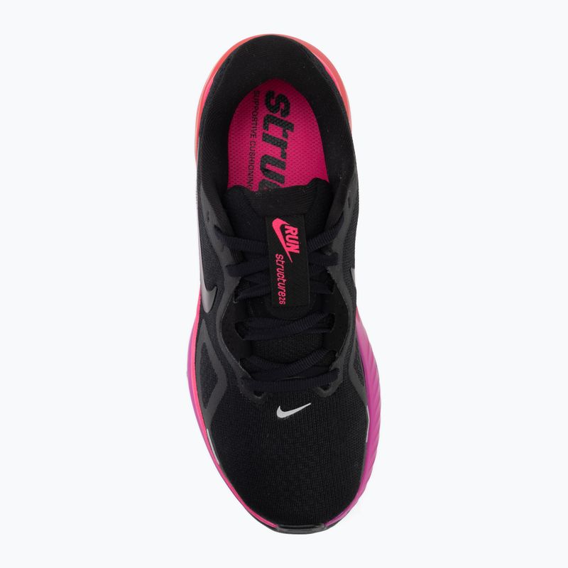 Women's running shoes Nike Structure 26 black/hyper pink/laser crimson/black 5