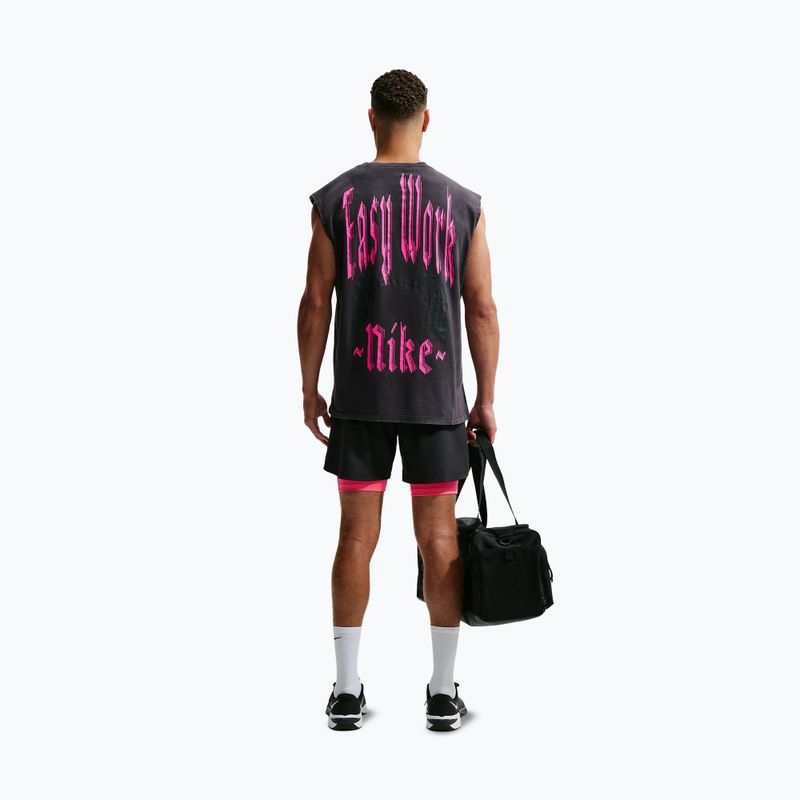 Men's training shirt Nike Sleeveless T-Shirt black/hyper pink 2