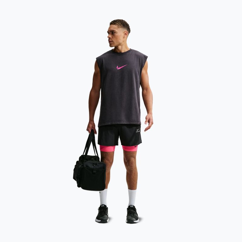 Men's training shirt Nike Sleeveless T-Shirt black/hyper pink 7