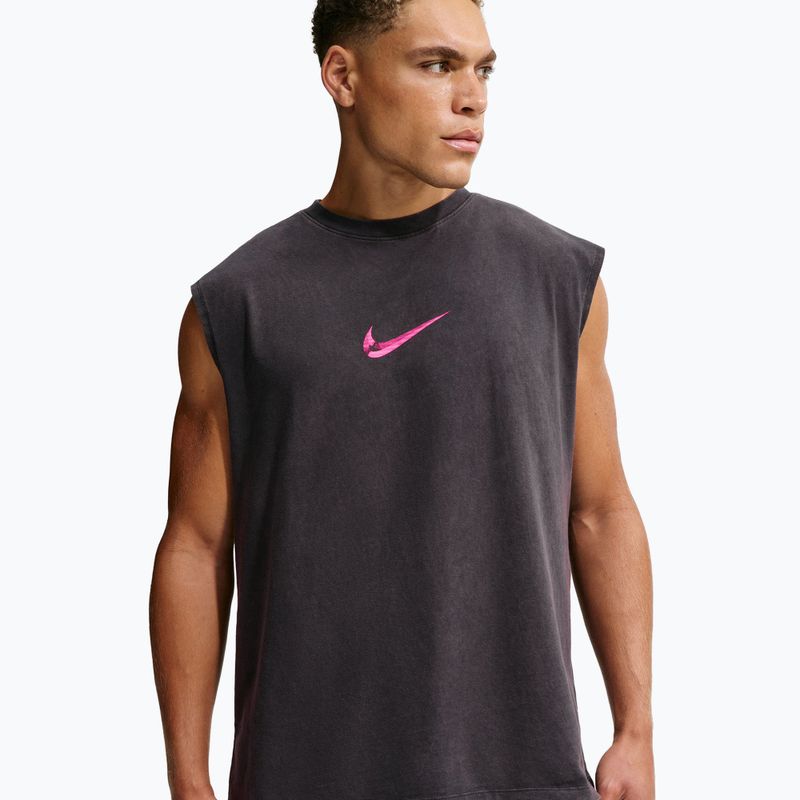 Men's training shirt Nike Sleeveless T-Shirt black/hyper pink 3
