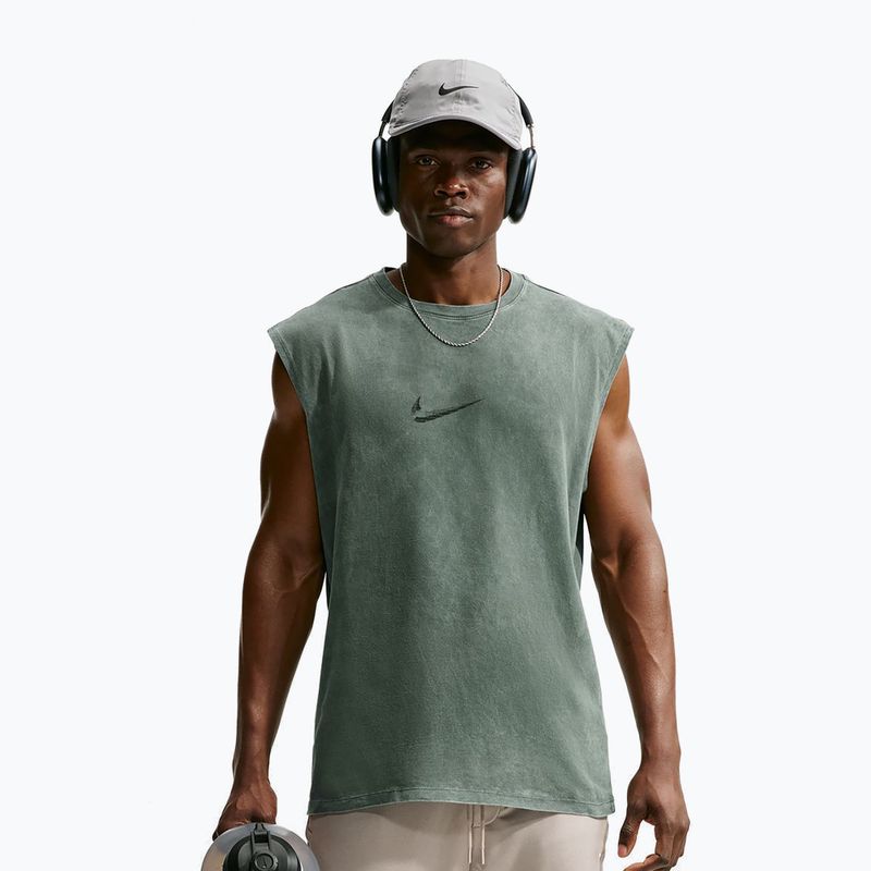 Men's training shirt Nike Sleeveless T-Shirt camo green/light army