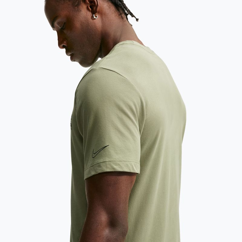 Men's training shirt Nike Dri-FIT Training T-Shirt dusty olive/black 4