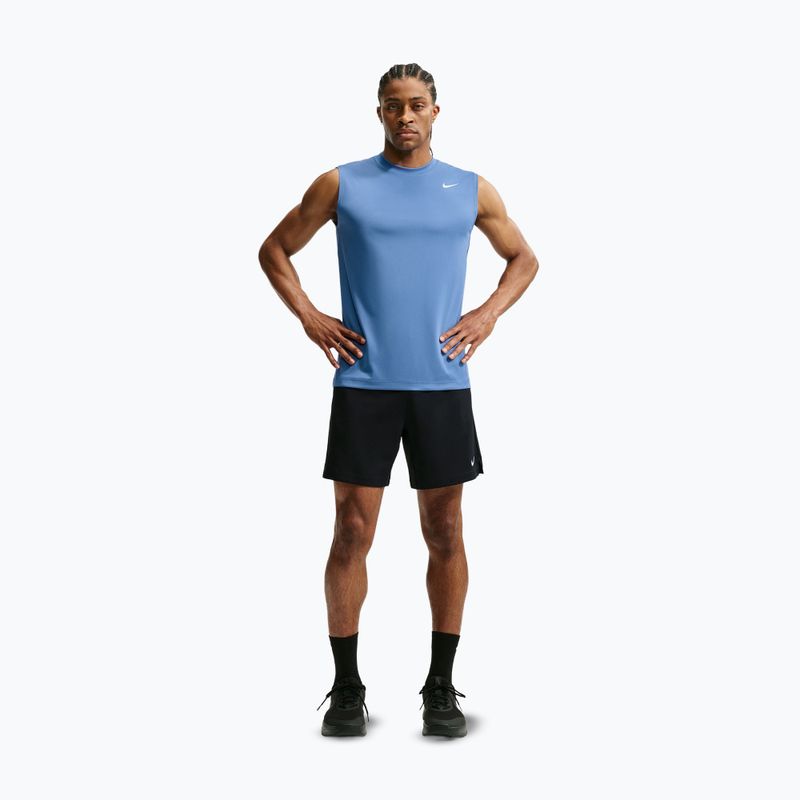 Men's training shirt Nike Dri-FIT Sleeveless Training Top indigo storm/white 7