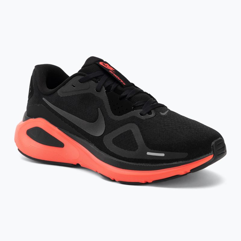 Men's running shoes Nike Structure 26 black/bright crimson/metallic dark grey