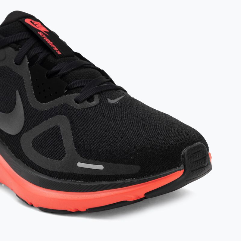 Men's running shoes Nike Structure 26 black/bright crimson/metallic dark grey 7