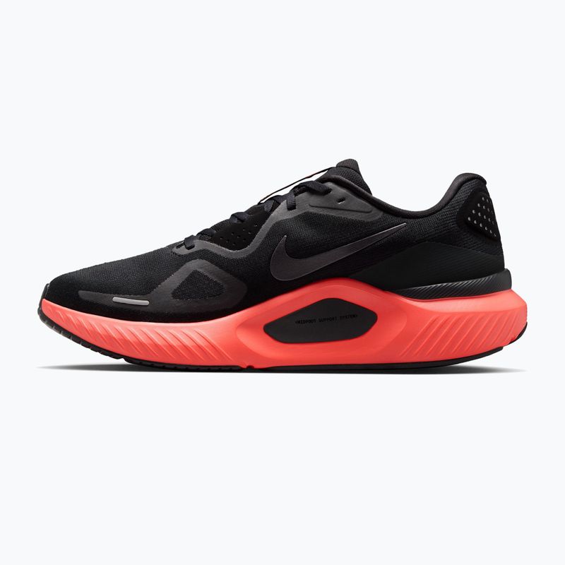 Men's running shoes Nike Structure 26 black/bright crimson/metallic dark grey 2