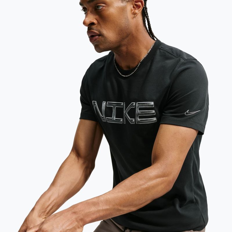 Men's training shirt Nike Dri-FIT Training T-Shirt black/white 5