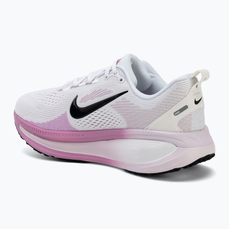 Women's Nike Vomero 18 Wide Running Shoes white/bleached lilac/light magenta/black 3