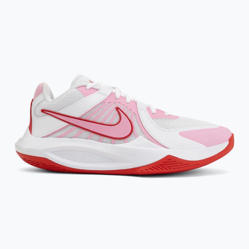 Volleyball shoes Nike Zoom Hyperspeed Court 2 white/pink rise/university red 2