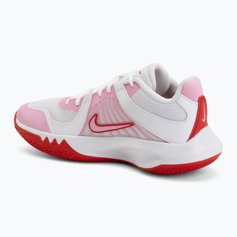 Volleyball shoes Nike Zoom Hyperspeed Court 2 white/pink rise/university red 3