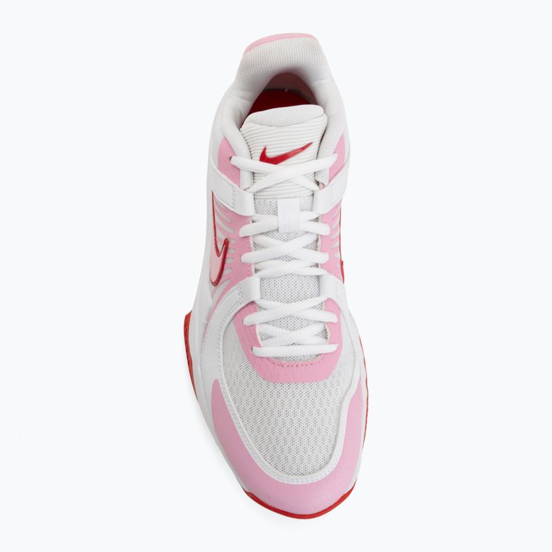 Volleyball shoes Nike Zoom Hyperspeed Court 2 white/pink rise/university red 5