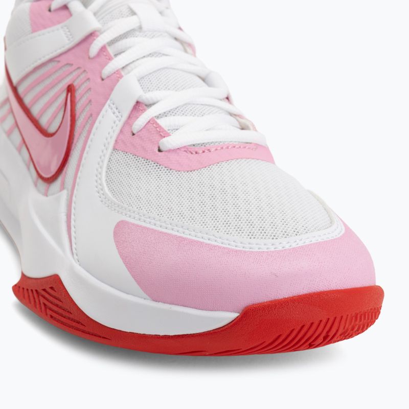 Volleyball shoes Nike Zoom Hyperspeed Court 2 white/pink rise/university red 7