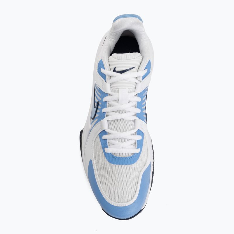 Volleyball shoes Nike Zoom Hyperspeed Court 2 white/valor blue/midnight navy 5