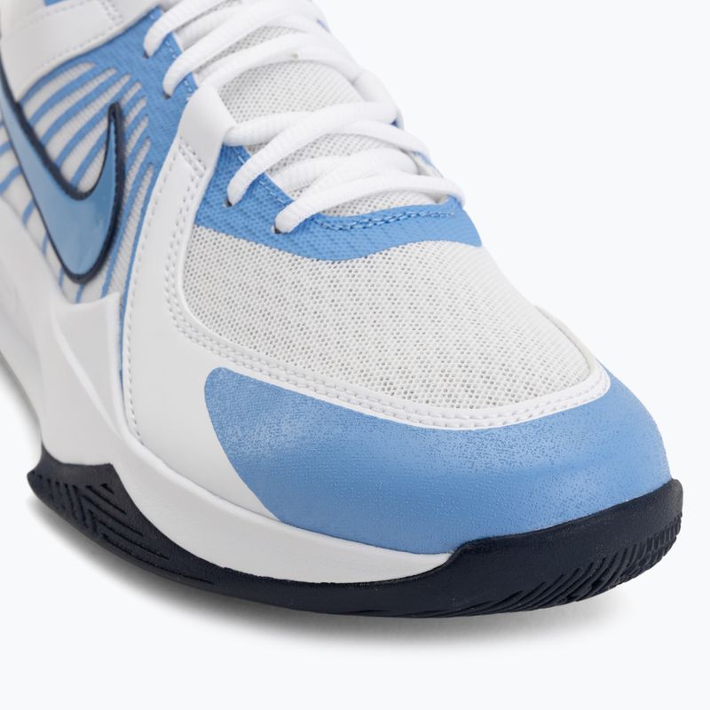 Volleyball shoes Nike Zoom Hyperspeed Court 2 white/valor blue/midnight navy 7