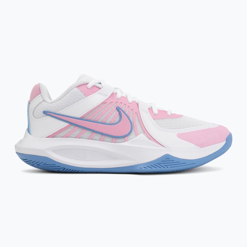 Volleyball shoes Nike Zoom Hyperspeed Court 2 white/pink rise/valor blue 2