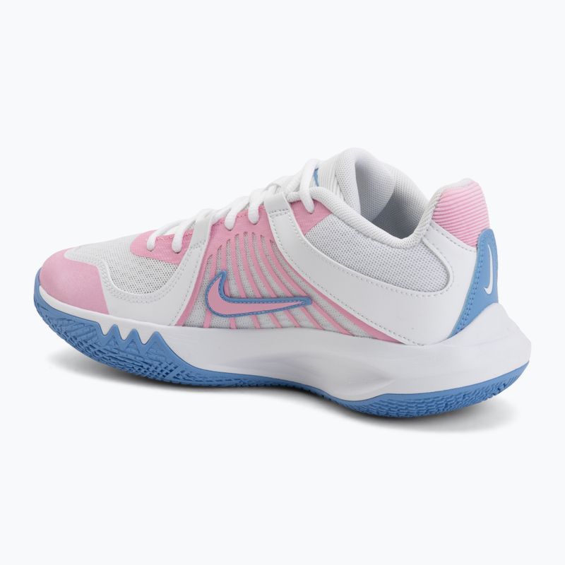 Volleyball shoes Nike Zoom Hyperspeed Court 2 white/pink rise/valor blue 3