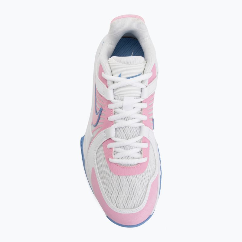 Volleyball shoes Nike Zoom Hyperspeed Court 2 white/pink rise/valor blue 5