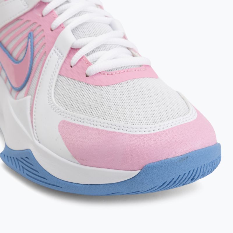 Volleyball shoes Nike Zoom Hyperspeed Court 2 white/pink rise/valor blue 7