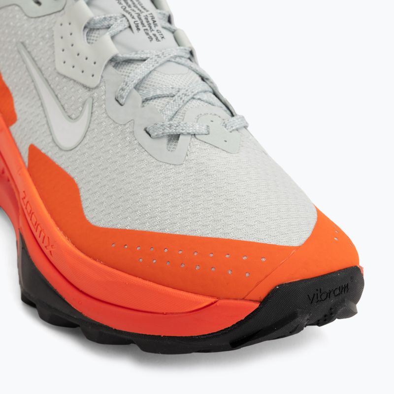 Men's running shoes Nike ACG Zegama Trail GORE-TEX light silver/safety orange/summit white 7