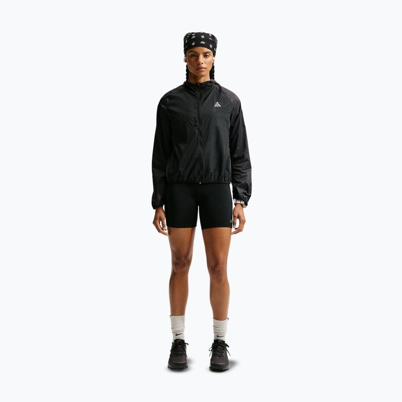 Women's running jacket Nike ACG "Aireez" black/black/summit white 2