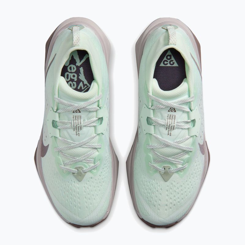 Women's Nike ACG Zegama Trail running shoes in Barely Green/Tattoo/Silver Lilac 4