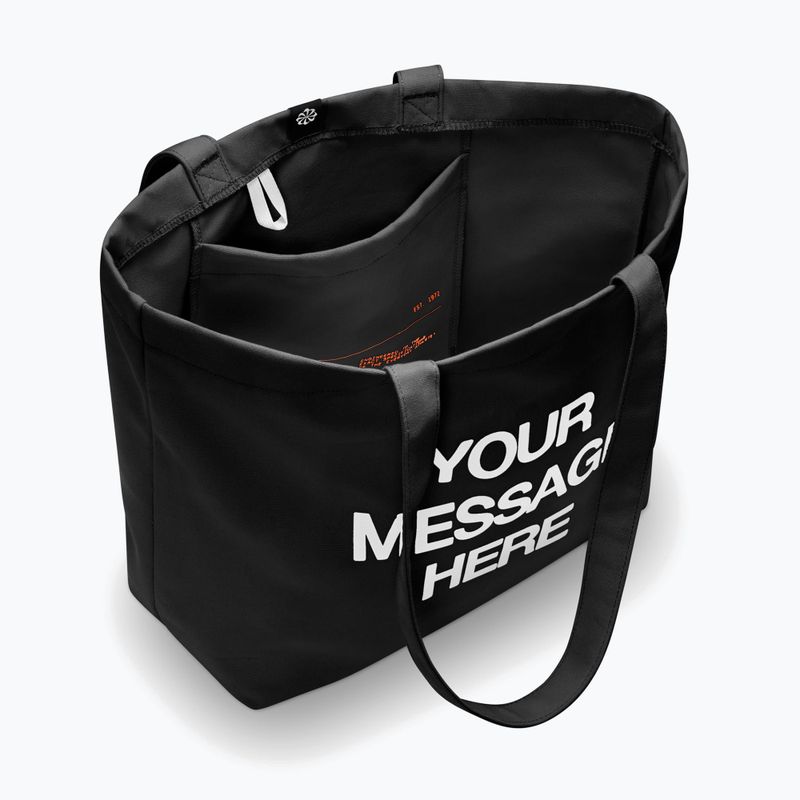 Bag Nike Heritage "Your Message Here" Tote 22 l black/white/safety orange 4