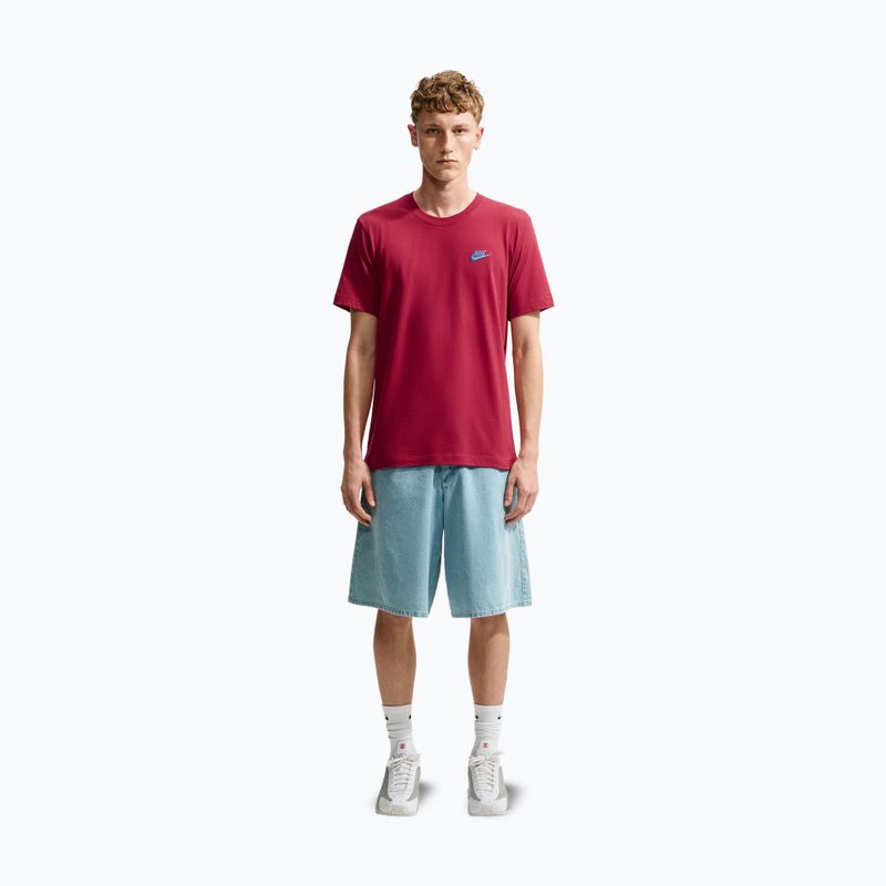 Men's T-shirt Nike Sportswear Club tough red/football blue 7