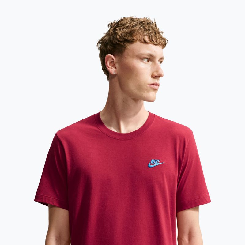 Men's T-shirt Nike Sportswear Club tough red/football blue 5