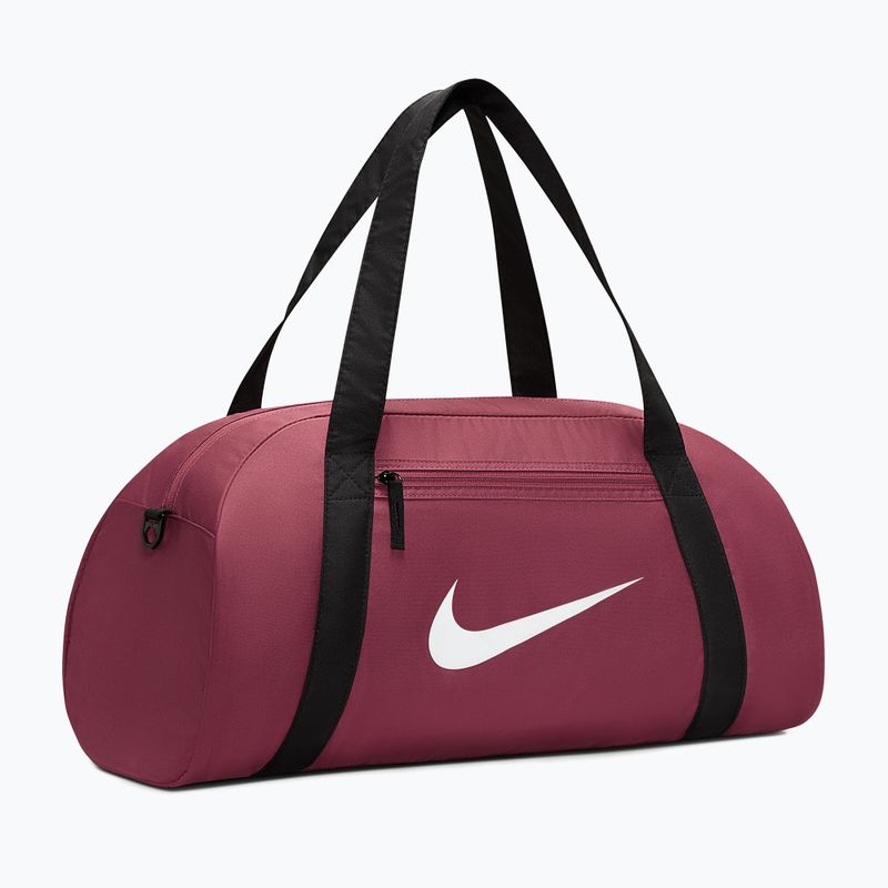 Women's training bag Nike Gym Club 24 l pink smoke/black/white 2
