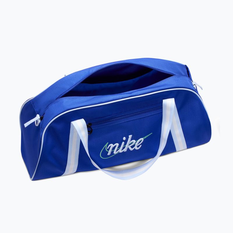 Women's training bag Nike Gym Club Retro 24 l old royal/hydrogen blue/hydrogen blue 4