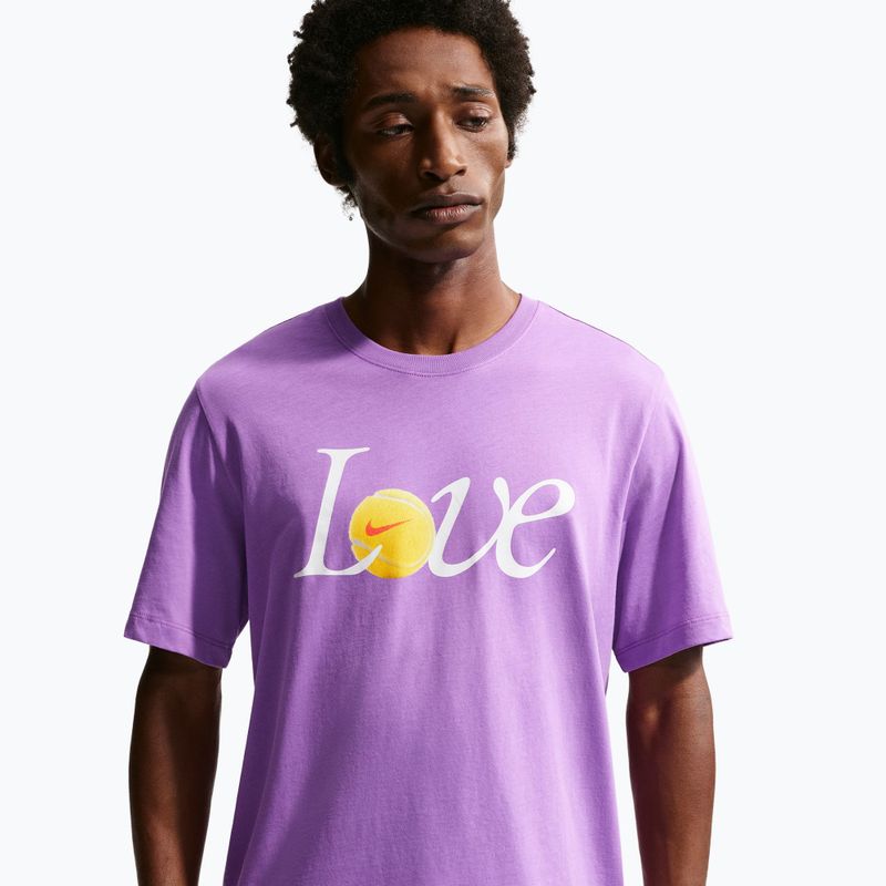Men's tennis T-shirt Nike Court Love bright violet 4