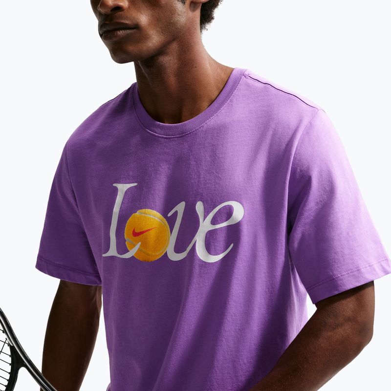 Men's tennis T-shirt Nike Court Love bright violet 5