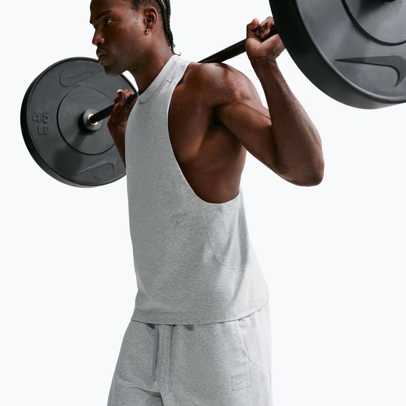 Men's training shorts Nike N.A.C. light smoke grey/heather/light smoke grey 5