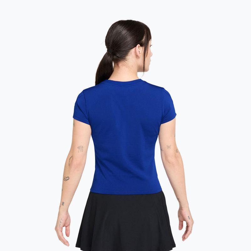 Women's tennis shirt Nike Court Dri-Fit Advantage old royal/white 2