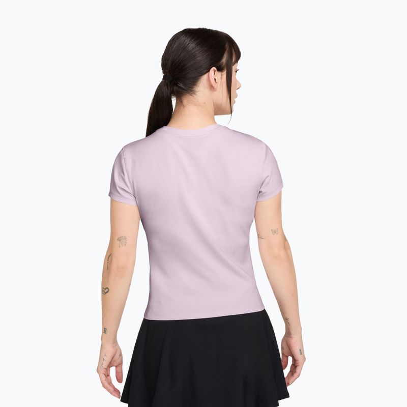 Women's tennis shirt Nike Court Dri-Fit Advantage bleached lilac/white 2