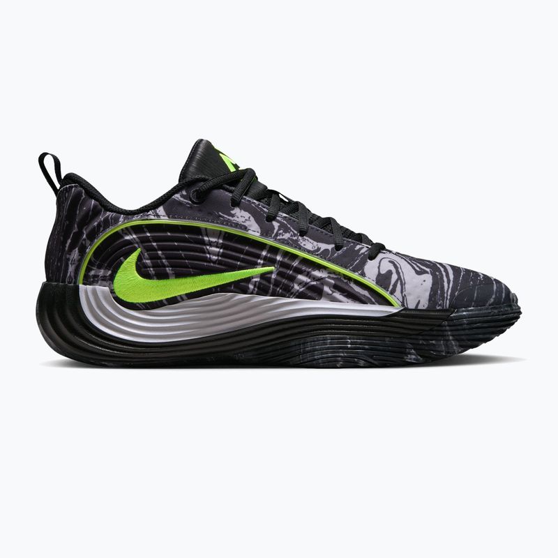 Men's basketball shoes Nike Giannis Immortality 5 black/light smoke grey/volt