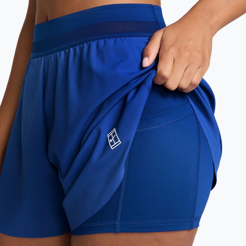 Women's tennis shorts Nike Court Ace Advantage old royal/white 4
