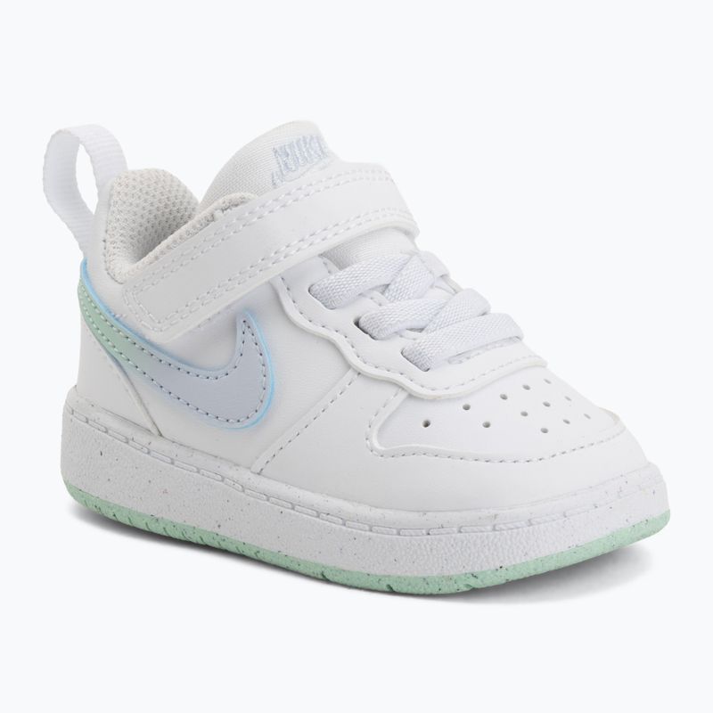 Children's shoes Nike Court Borough Low white/football grey/arctic green 6