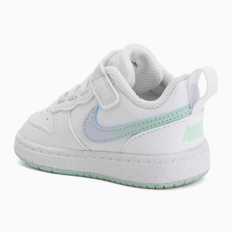 Children's shoes Nike Court Borough Low white/football grey/arctic green 8