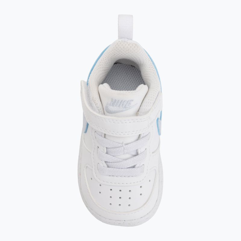 Children's shoes Nike Court Borough Low white/football grey/arctic green 10
