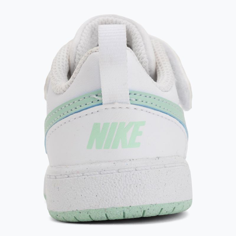 Children's shoes Nike Court Borough Low white/football grey/arctic green 11
