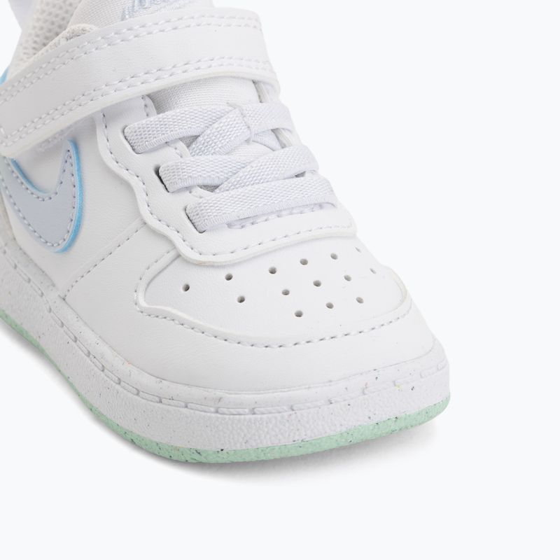 Children's shoes Nike Court Borough Low white/football grey/arctic green 12