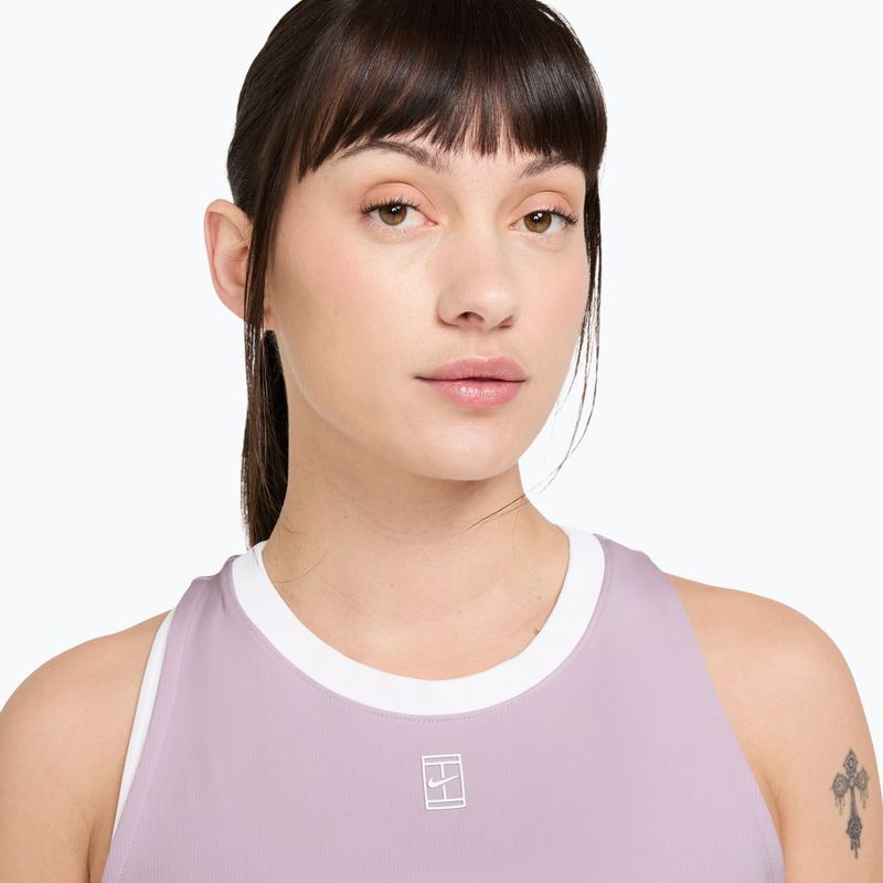 Women's T-shirt Nike Court Dri-Fit Advantage bleached lilac/white 3