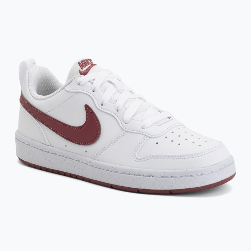 Nike Court Borough Low Recraft shoes white/pink smoke