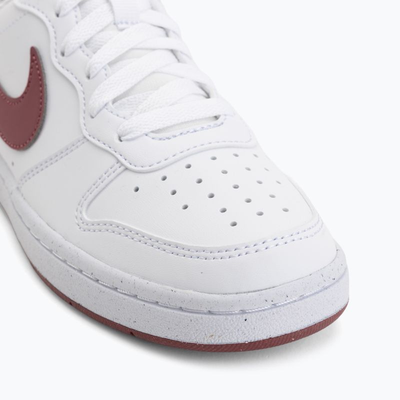 Nike Court Borough Low Recraft shoes white/pink smoke 7