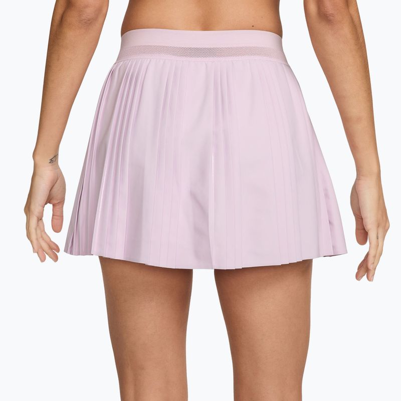 Tennis skirt Nike Court Dri-Fit Advantage Pleated bleached lilac/white 2