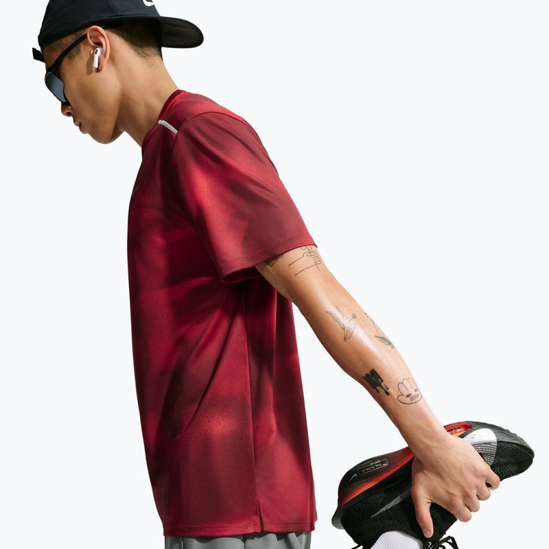 Men's running shirt Nike Miler light crimson 5