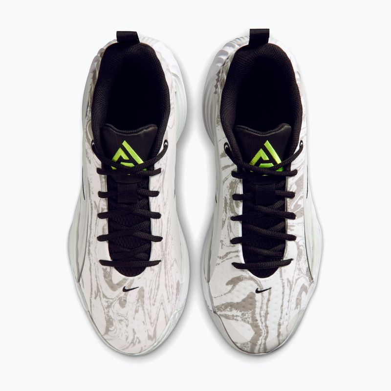 Men's basketball shoes Nike Giannis Immortality 5 white/off white/metallic silver 4