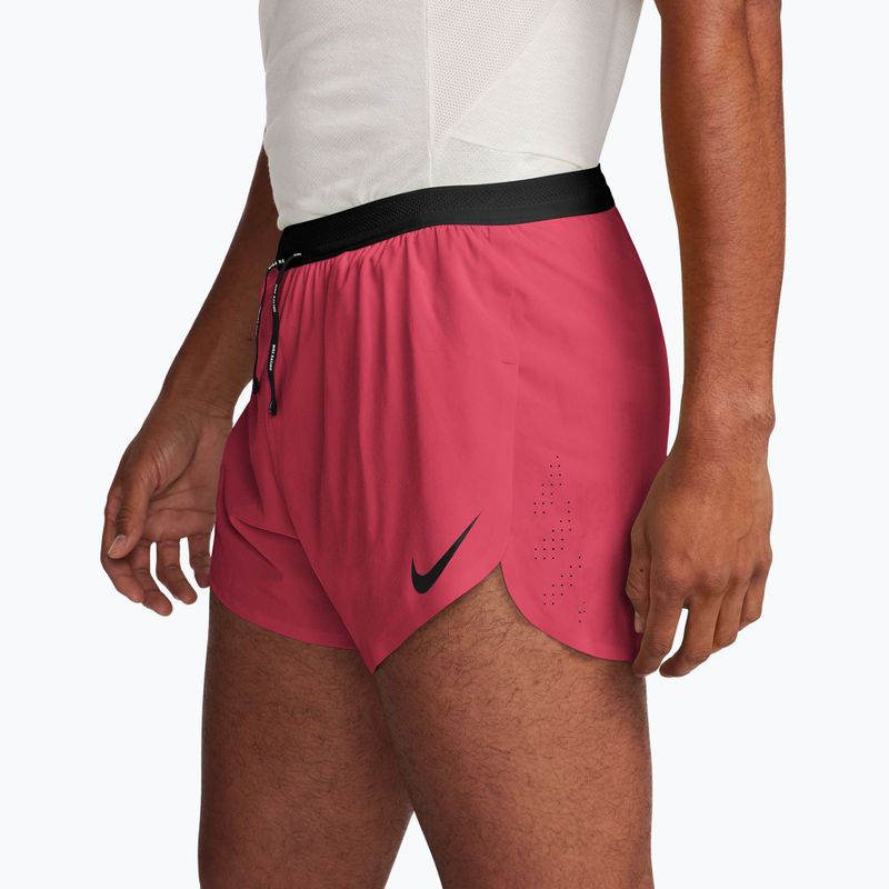 Men's running shorts Nike AeroSwift fusion red/black 3